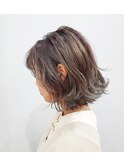 切りっぱなしボブ×エアタッチバレイヤージュ