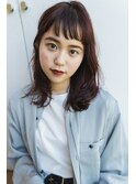《Utoo e's つくば美容室》大人の透明感カラー×カシスブラウン