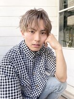 アミュレ(Amule)&nbsp;流行メンズセンターパートマッシュショート梅ヶ丘下北沢美容室