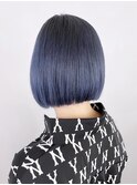 ぱつっとボブブルー_ミニウルフテラコッタくすみブルー_ba329141