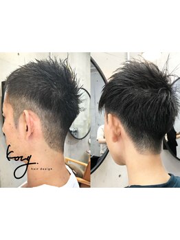 マンツーマンなので美容室が苦手な男性にも◎計算されたカットで、シンプルなのにオシャレな大人ヘアに！