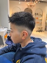 ネウィ 川崎(newi)&nbsp;メンズウルフアッシュブラックカルマパーマベリーショート