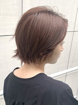 ファイブシーン アオヤマ(5SCENE AOYAMA) ショートボブ前髪なし骨格カットショート襟足大人ショート