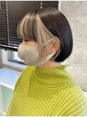 フェイスインナーカラー.韓国風ボブ(ワンホン.タンバルモリ)