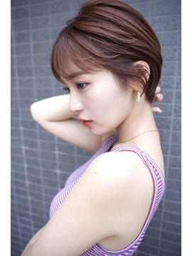 アール 北千住店(ar) 丸みショートマッシュ/ナチュラルブラウン[北千住]