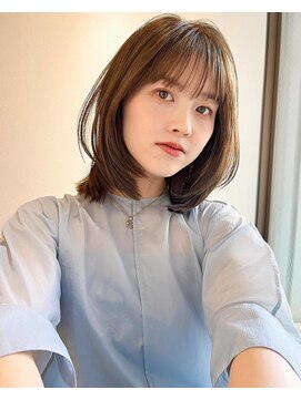 ロンドプロフィール 浦和(Lond profil) 中川　前髪カット顔まわり似合わせ外ハネくびれミディ