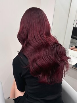 ベレーザ 渋谷(BELEZA) 10331黒髪パープルブラック髪質改善透明感カラーワンホンヘア