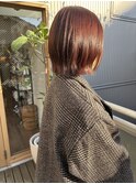 外はねボブ×レッドカラー