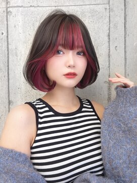 ロンドローズ 名古屋(Lond damaskRose) ダブルカラー ブリーチ 名駅 韓国 ボブ 髪質改善 縮毛矯正186