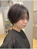 大人ショート/似合わせ/透明感/艶ショート@田中俊成