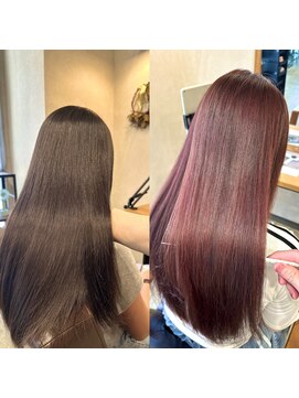 ルナバイルヴェール(LUNA by LeVert) ブリーチなし　ピンクカラー