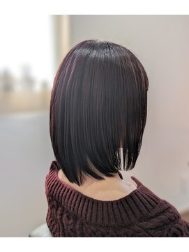 ツヤ髪ミディアムボブ