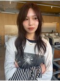 ロングレイヤーカットライトブラウン