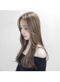 黒髪/ボブルフ/ネビージュ/韓国/ワンレン/盛岡/髪質改善/前髪