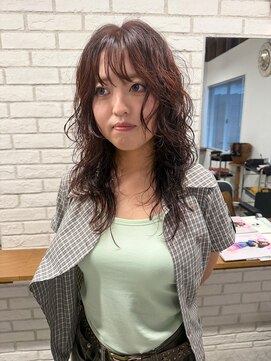 ニュード(niud) オレンジパーマ