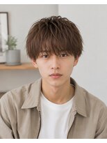 MEN's Baguz MEN'Sカット/ MEN'Sパーマ/ MEN'Sカラー 韓国風マッシュニュアンスパーマ束感シースルーバングメンズ