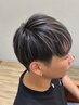メンズカット+ホワイトハイライト ¥13000#ホワイトメッシュ#ハイライト
