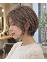ソレイユ 新宿御苑前 (SOLEIL)&nbsp;193. ベージュショート/小顔カット/デザインカラー