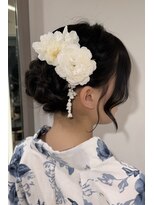エクステ/シールエクステ専門店/梅田/ヘアセット/ヘアアレンジ/LANDS ANNEX  エクステ&nbsp;【ヘアセット】サイドお団子/花火大会／梅田駅