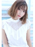 【DISHEL】大人前下がりボブバレイヤージュバイオレットアッシュ