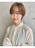 くびれショート/ホワイトアッシュ/小顔/ボブルフ[日暮里]