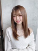 ナチュラルストレート#ヘルシースタイル 栄美容院20代30代