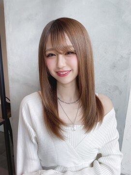 シェリム 栄(CHERIM) ナチュラルストレート#ヘルシースタイル 栄美容院20代30代