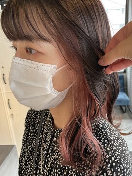 ヘアデザイン ファブロ(hair design FABRO.) インナーピンク♪