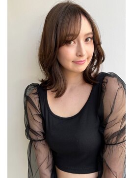 トルネード(TORNADO) くびれレイヤー斜めバングアッシュベージュ　n4.10