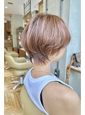 毛流れレイヤーショート　束感ショート　30代40代 表参道青山