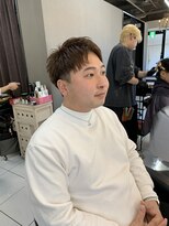 アイズ 海老名(AIZU)&nbsp;ショートアップバング　ラフショートアップバング　メンズカット