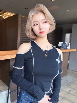 ロンド ラマ 岐阜(Lond bla-ma) 【Lond bla-ma】内巻きボブ/切りっぱなし/韓国