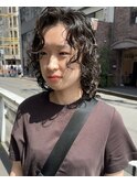 ミディアムウルフパーマ