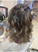高めハーフアップ