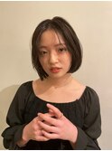 丸型/卵型/四角/ベース/ボブ/オリーブベージュ/韓国/レイヤー