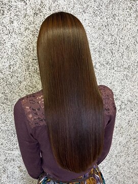 ビームズ トータルビューティー 西中島店(Bee ms Total Beauty) サラツヤロングベージュカラーブリーチしない透明感カラー