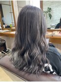 透明感ラベンダーグレージュ