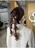 ツイン編みおろしアレンジ