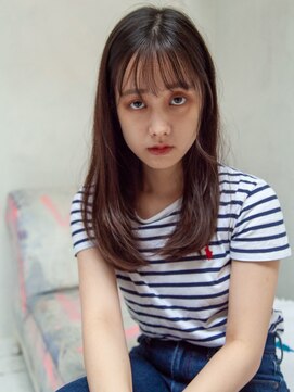 リュープリエ 笹塚(Lieu plie) 顔まわりにレイヤー×レッドブラウン