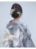 リボン帯結びで後ろ姿も可愛く♪