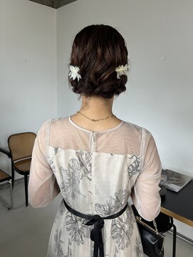 ロールアップスリーブス(ROLL UP SLEEVES) 結婚式ヘア/ ボブヘアアレンジ