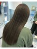 カラー＋髪質改善トリートメント　￥13500