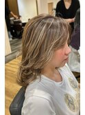 ★ブロンドハイライトカラー★【蒲田、池上、糀谷】