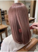 大船ダブルカラーミルクティーベージュピンクベージュブリーチ