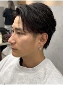 MEN’S/リバースセンターパート/ニュアンスパーマ/錦糸町