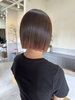 バショ(ba sho)&nbsp;ぱつっとボブ　エンドカラー