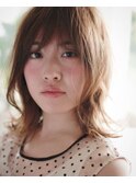 【Lily】ウルフ風外ハネミディアムボブ///野田