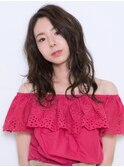 デジタルパーマで無造作ウェーブ