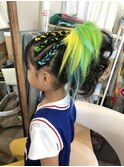 キッズコーンロウヘアアレンジ【ヘアアレンジ　立川/立川南/袴】