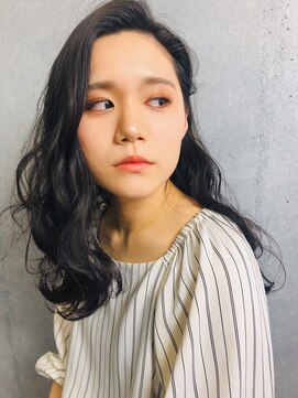 ヘアーサロン ウノ 新百合ヶ丘(hair salon UNO) ムーディーウェーブ/アッシュブラック
